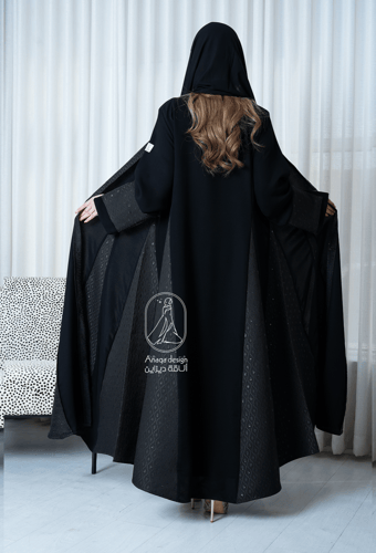 عبايه كلوش على مثلثات جاكار-805