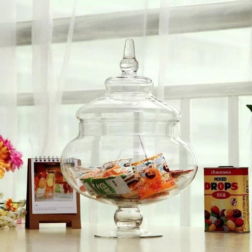 كاندي جار برطمان حلويات زجاجي كبير - البوضان