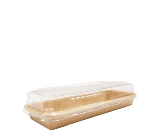 صحن كرافت مستطيل بغطاء شفاف - 46 وعاء - جواد