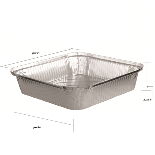 وعاء ألمونيوم/ علب ألمونيوم مستطيل (50-100 حبة)