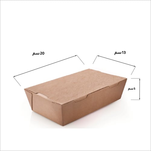 علب كرافت مع غطاء متصل - 25 حبة - جواد
