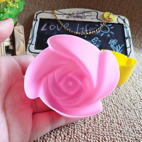 قالب كعك سيليكون شكل ورد 4 حبات - البوضان