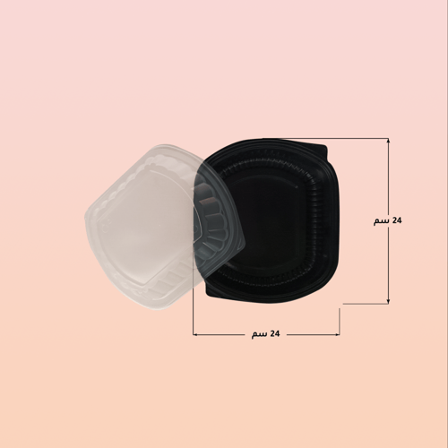 عبوات طعام متعددة الاستخدام بغطاء شفاف - مايكرويف-...