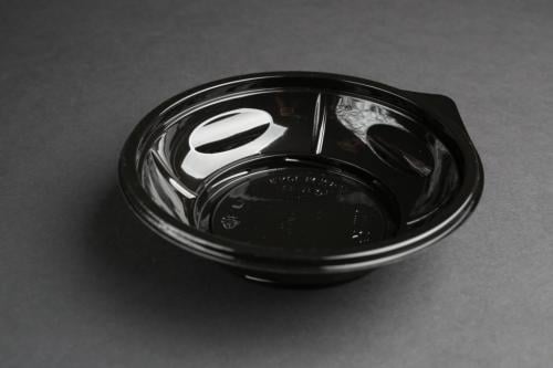 علب مدور اسود + غطاء شفاف شد 7 حبات- ارنون