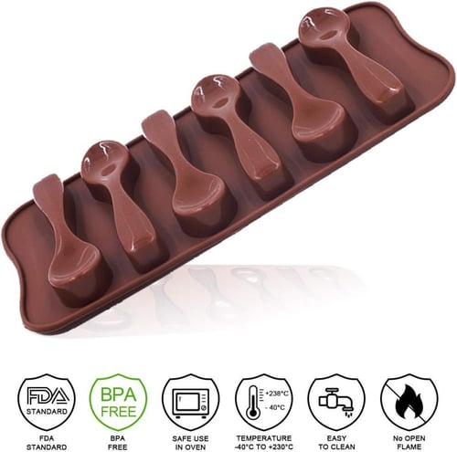 طقم قوالب شوكولاتة من السيليكون من 3 قطع، قوالب شو...