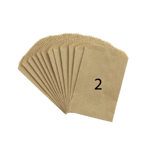 أكياس ورق بني خراشي مقاس 2 الوزن 2 كيلو