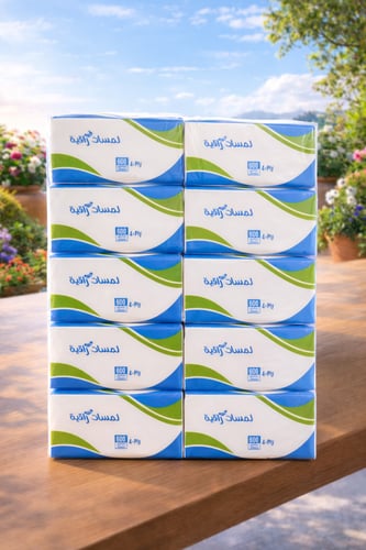 لمسات راقية 600 مناديل | 4 طبقات|10 حبات