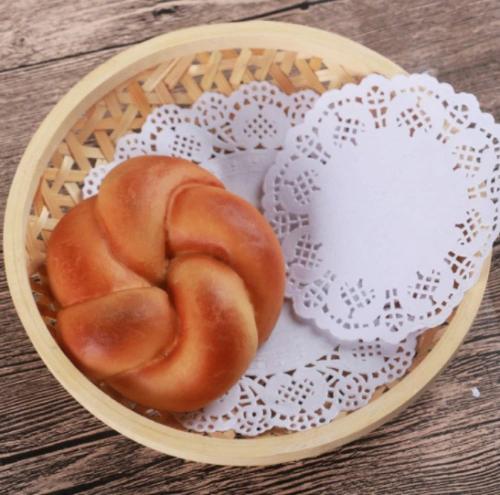 ورق دانتيل ابيض دائري احجام متعددة - لداري