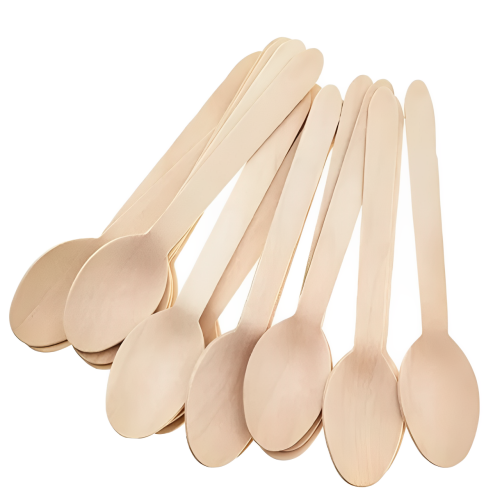 ملاعق خشبية صغيرة 100 حبة - البوضان