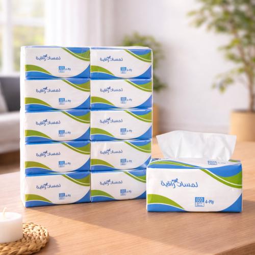 لمسات راقية 600 مناديل | 4 طبقات|10 حبات