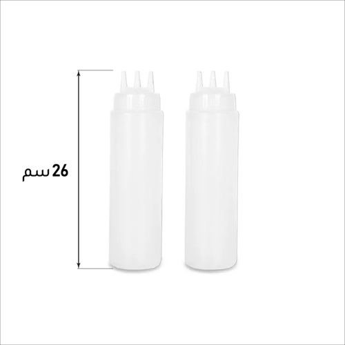 علب موزعة كاتشب وصوص بلاستك شفافة 2/ 3 حبات - ستاي...