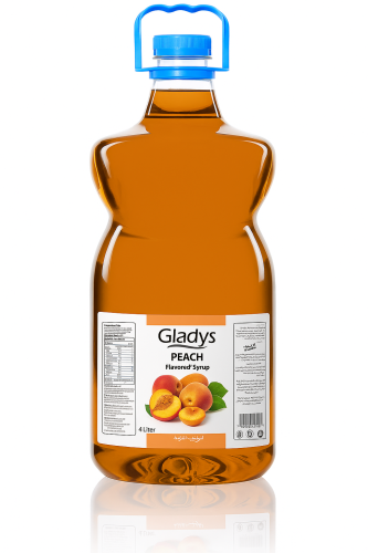 سيروب جلاديس نكهة خوخ 4لتر