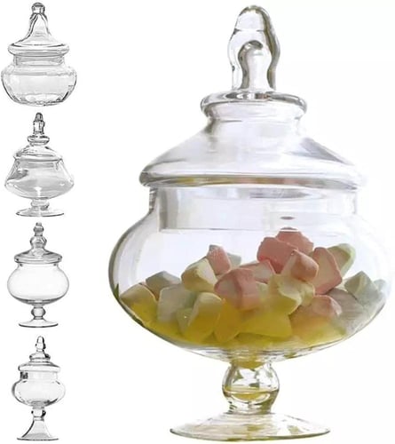 كاندي جار برطمان حلويات زجاجي كبير - البوضان