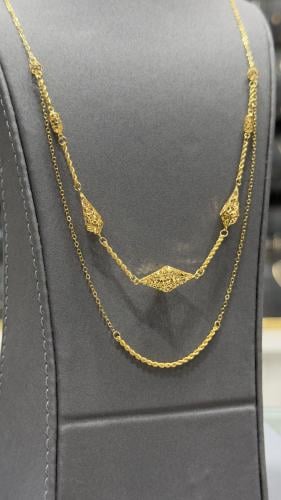 عقد / سبحة ( دورين ) ذهب عيار 21