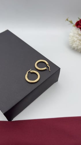 حلق ذهب عيار 18