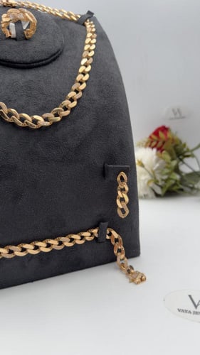 طقم " لازوردي " ذهب عيار 21