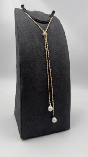 سبحة ( لؤلؤ ) ذهب عيار 18