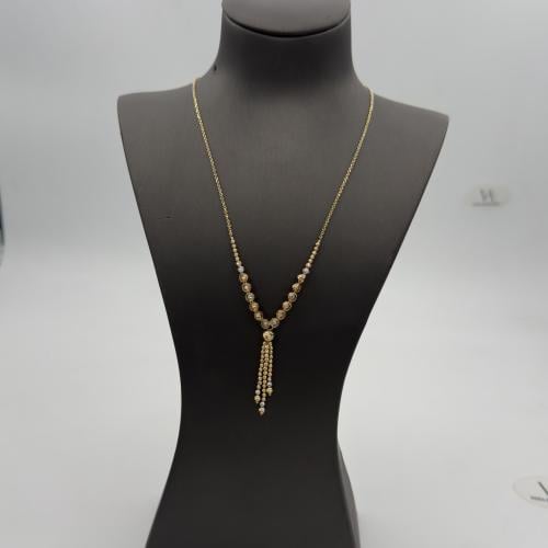 عقد ذهب عيار 18