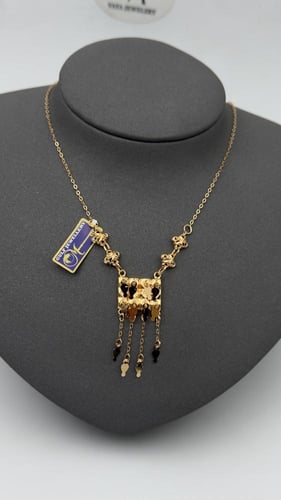 عقد ( رمش العروس ) ذهب عيار 21