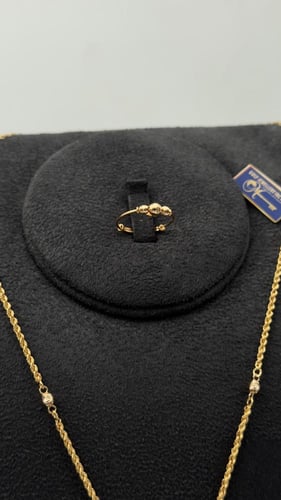 طقم ذهب عيار 21