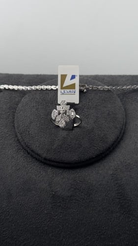 طقم ( لازوردي ) ذهب عيار 18