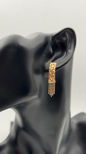 حلق ( لازوردي ) ذهب عيار 21