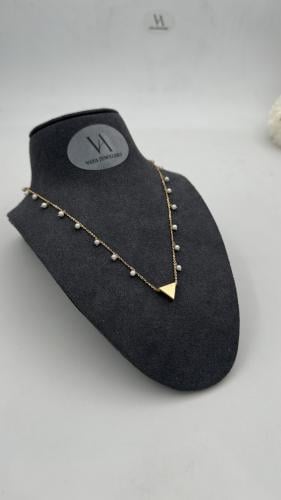 عقد ( لؤلؤ) ذهب عيار 18