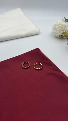 حلق ذهب عيار 18
