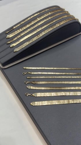 سوارة ( فلات حرير ) ذهب عيار 18