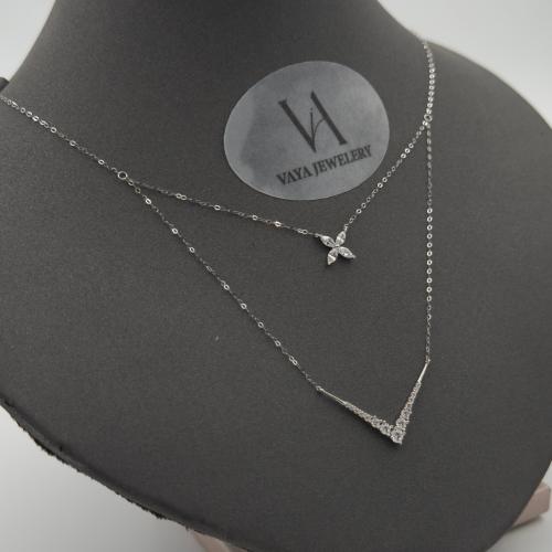 عقد دورين " ناعم " ذهب عيار 18