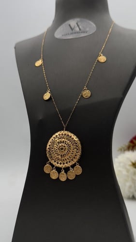 عقد " كرسي جابر كبير " ذهب عيار 21