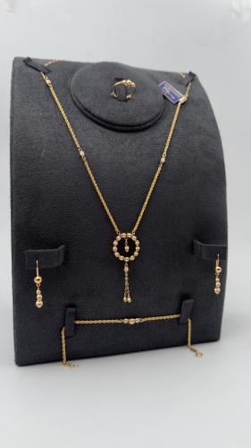 طقم ذهب عيار 21