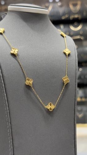 عقد / سبحة ( 7 وردات صغير ) ذهب عيار 21