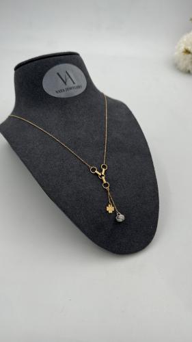 عقد ذهب عيار 18