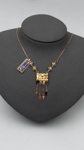 عقد ( رمش العروس ) ذهب عيار 21