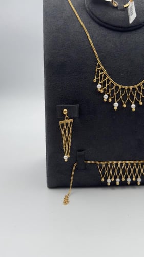 طقم ذهب عيار 21