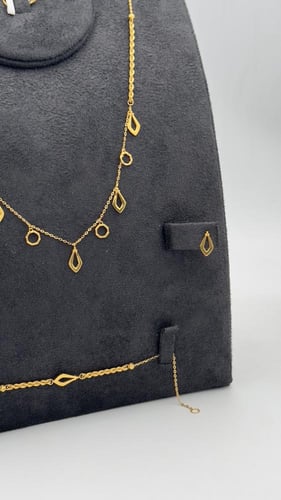 طقم ذهب عيار 21