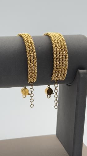 سوارة مع خاتم ( دوريكا 3 و 5 دور ) ذهب عيار 21