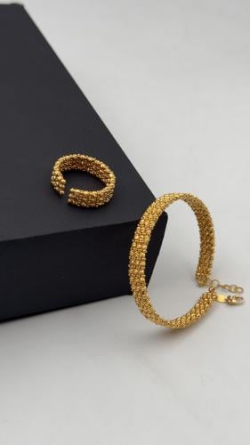 سوارة مع خاتم ( دوريكا ) ذهب عيار 21