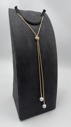 سبحة ( لؤلؤ ) ذهب عيار 18