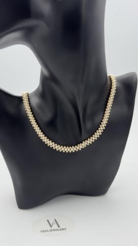 عقد ( لؤلؤ ) ذهب عيار 18