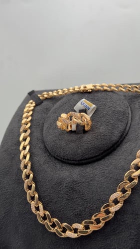 طقم " لازوردي " ذهب عيار 21