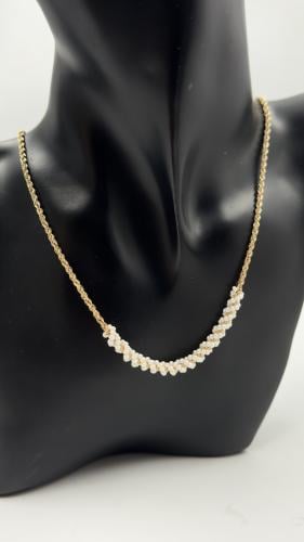 عقد ( لؤلؤ ) ذهب عيار 18