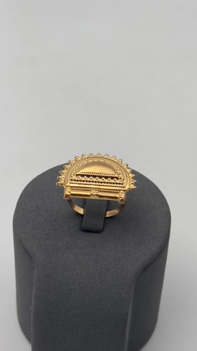 خاتم ذهب عيار 21