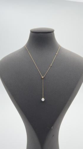 عقد ( لؤلؤ ) ذهب عيار 18