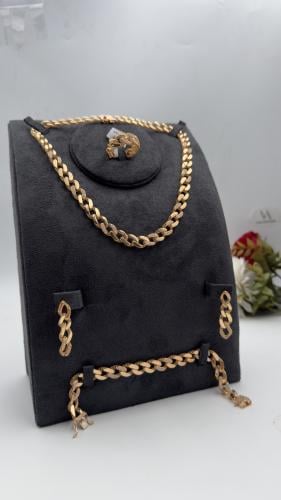 طقم " لازوردي " ذهب عيار 21