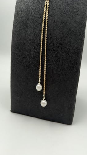 سبحة ( لؤلؤ ) ذهب عيار 18