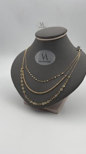 عقد " 3 دور " ذهب عيار 18