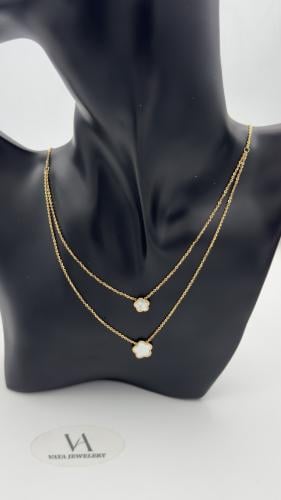 عقد دورين ذهب عيار 18