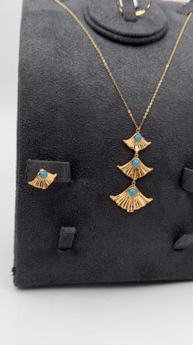 نصف طقم ذهب عيار 21